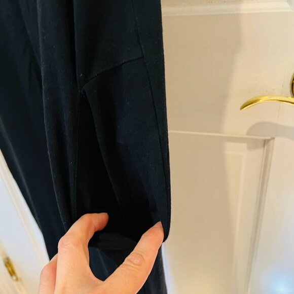 Eileen Fisher Jumpsuit Black Goth Grunge Witchy Chic Size XS - Picture 2 of 16